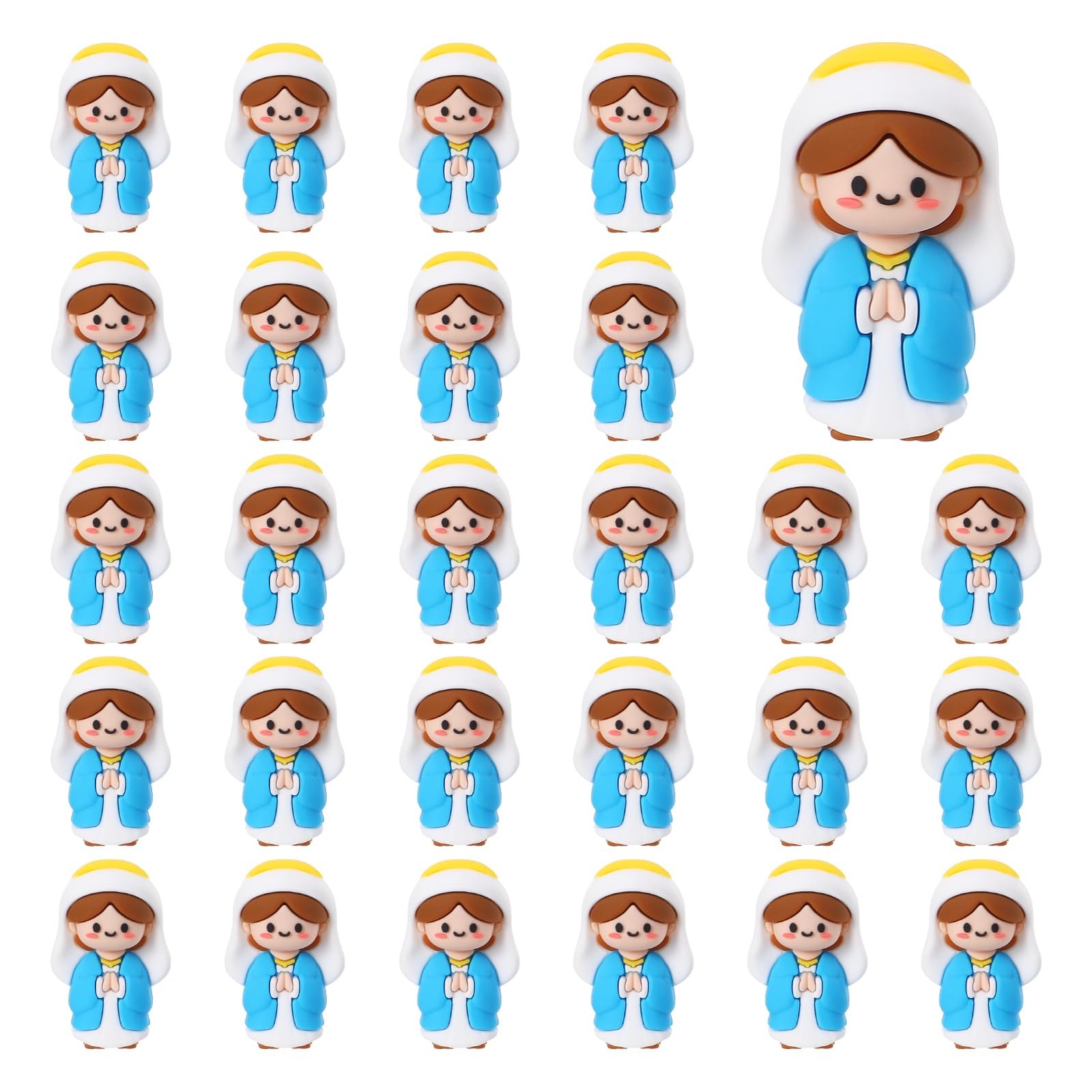 20 Pcs Little Virgin Mary Figurines Mini Virgin Mary Figures to Hide and Seek...