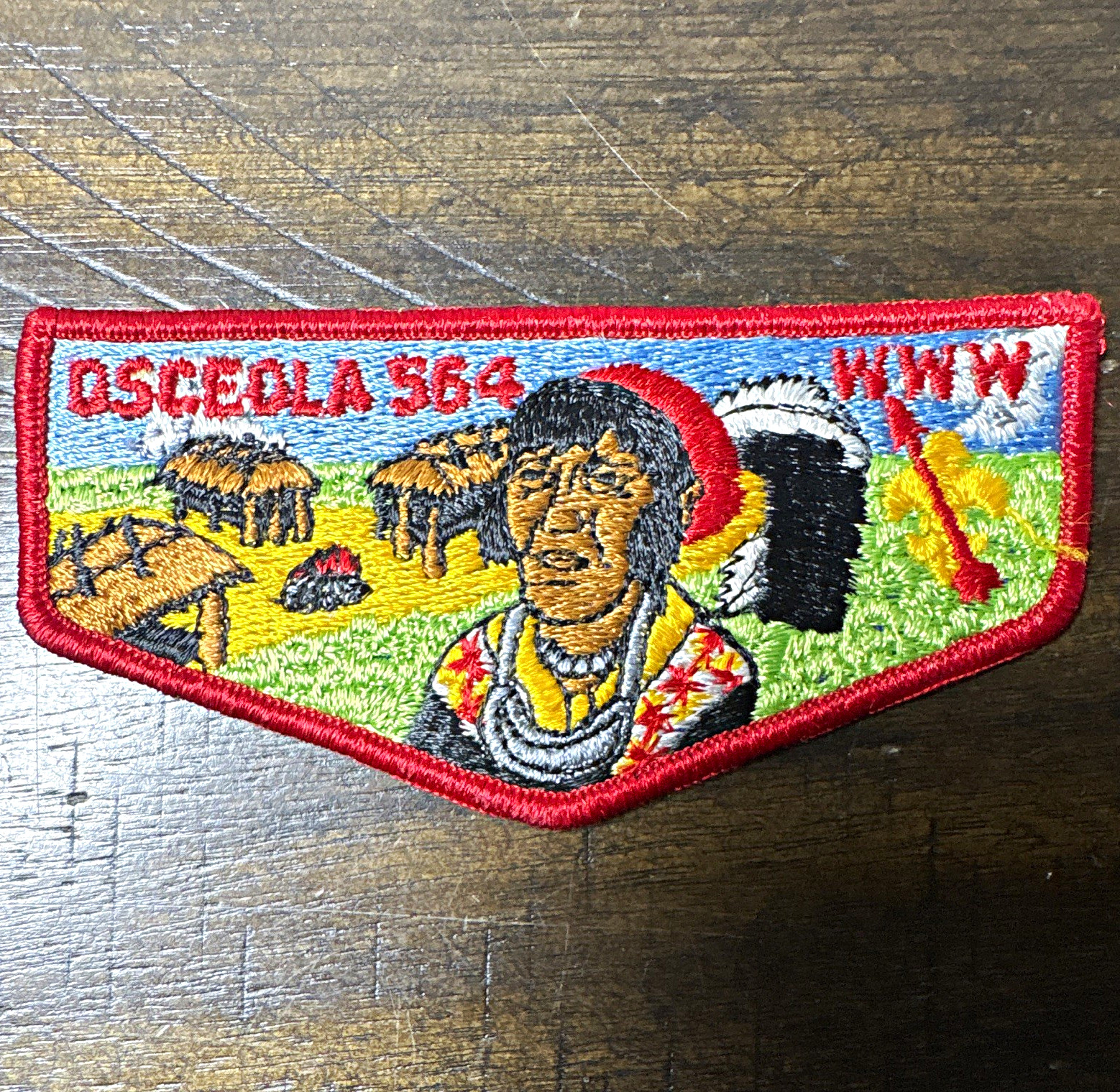 Vintage Osceola Lodge 564 S-6b OA Flap Patch Florida BSA