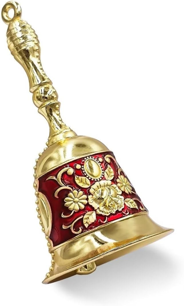 Campana de Mano Campana de Llamada Campana de Laton para Bodas y Navidad Laton