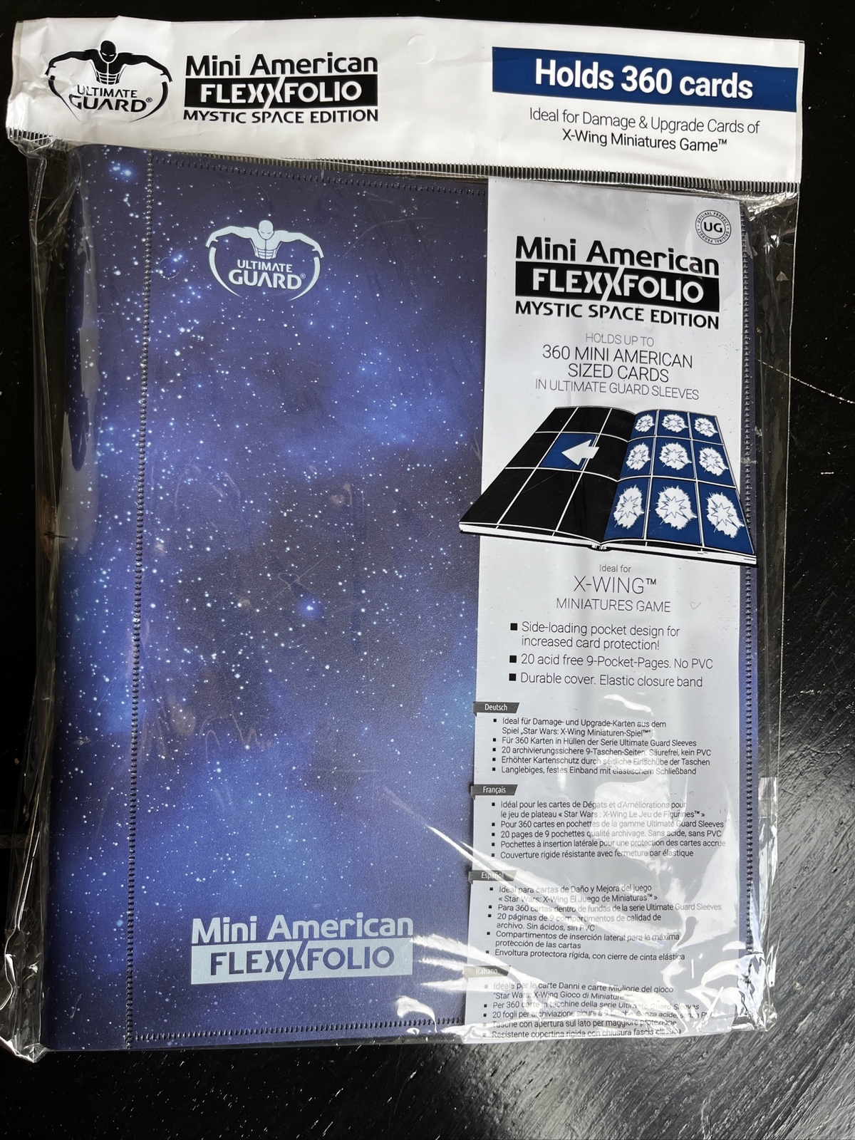 Ultimate Guard FLEXXFOLIO MYSTIC SPACE mini American binder X-wing NEW & SEALED