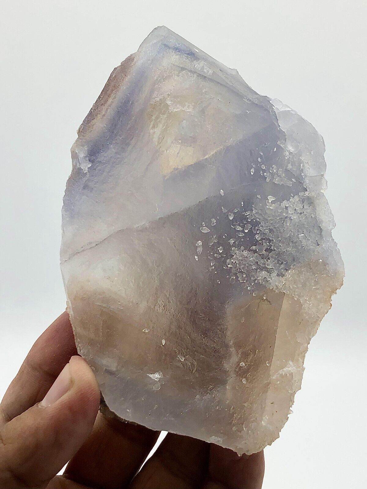 406 Gram Well Terminated Beautiful Cubic Fluorite Huge Crystal From Kharan, Pak