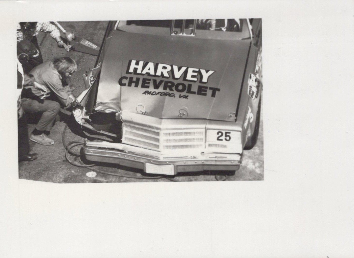 Ronnie Thomas Daytona 125 Qual NASCAR 1979 Repairs - Original Photo Himes Estate