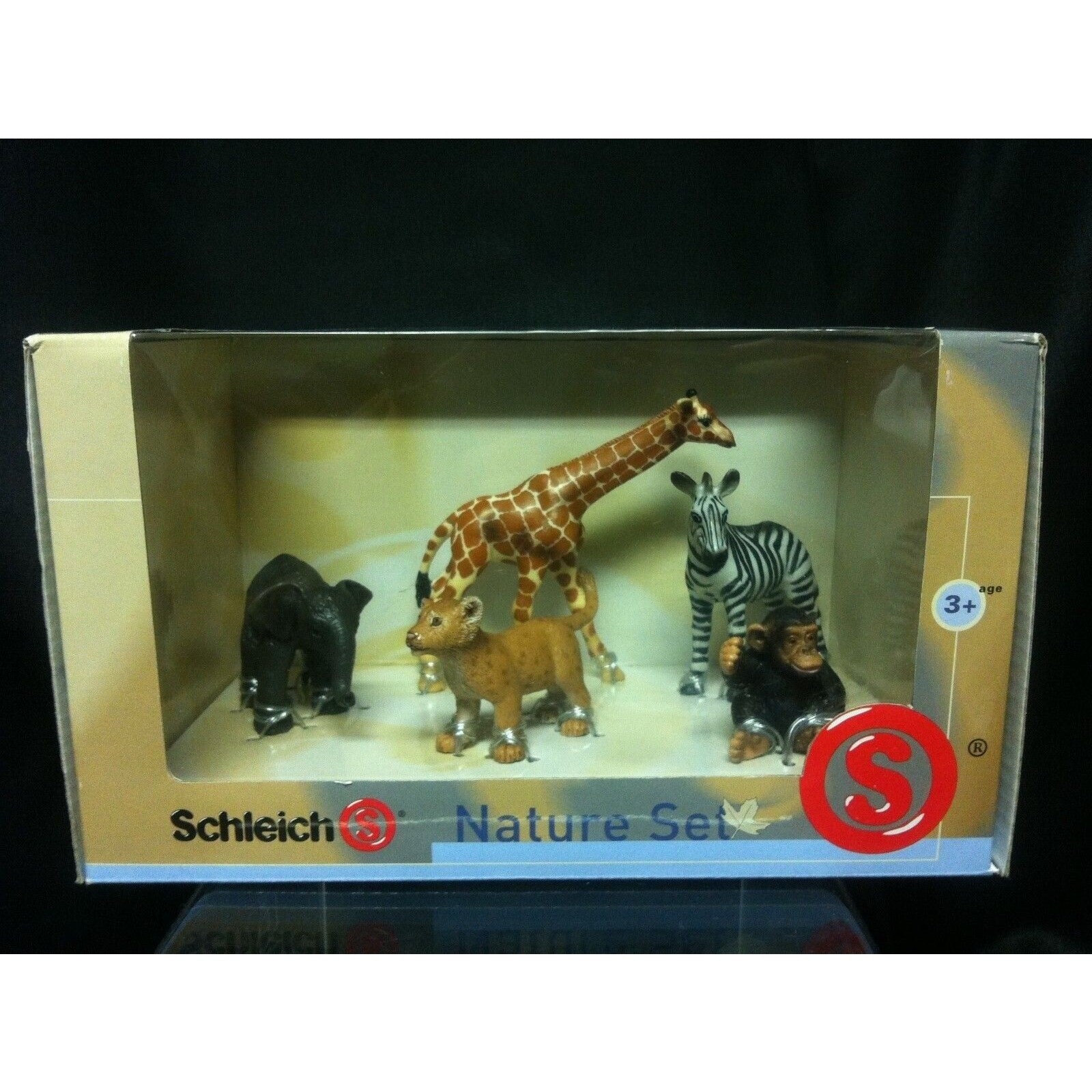 Schleich Wild Life Babies Nature Set 40955 Chimp, Zebra, Lion, Giraffe, Elephant