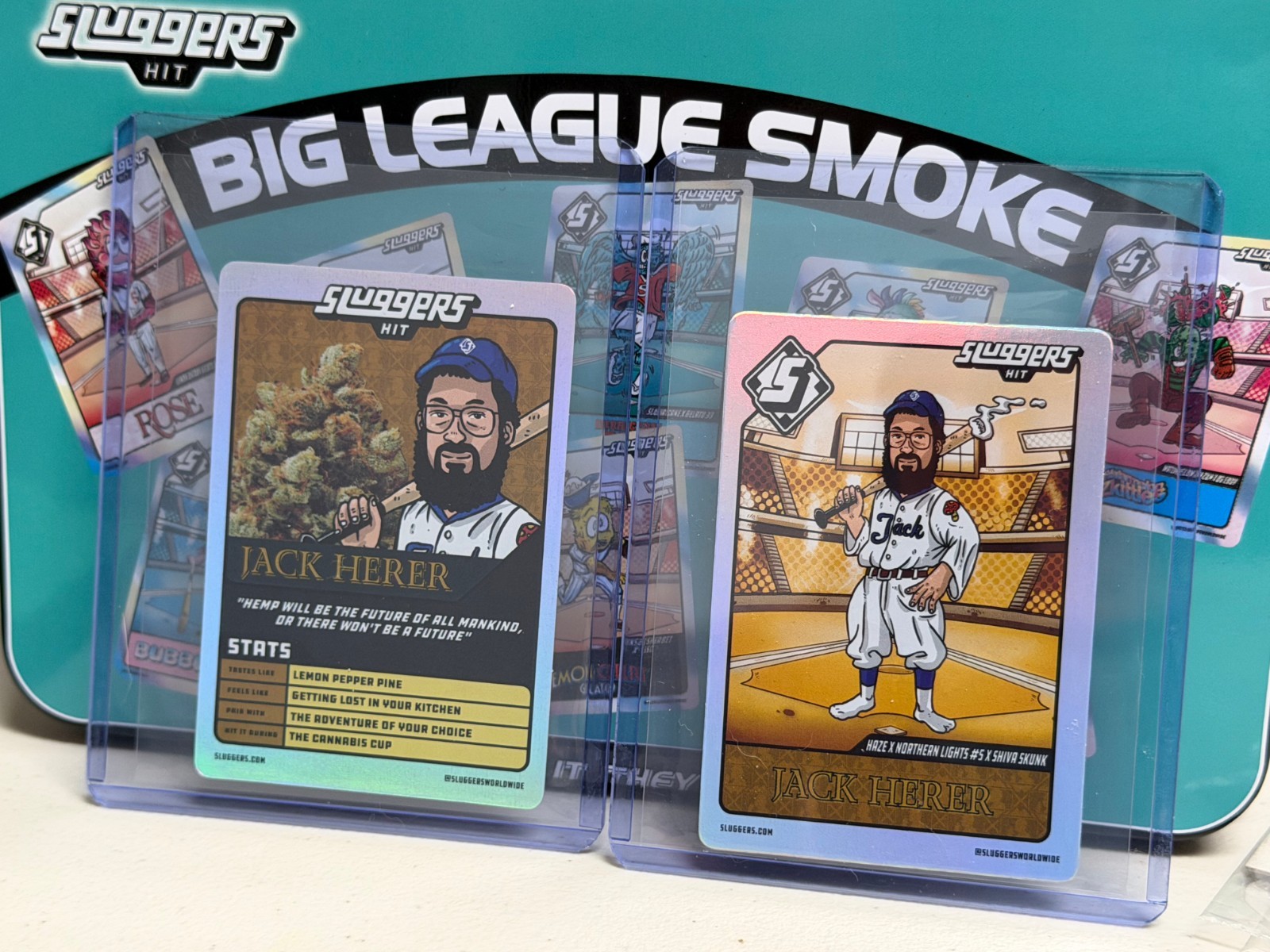Sluggers Hit Jack Herer Holo Trading Card Non-Sport Sluggers Hit Jack Herer Holo Trading Card Non-Sport