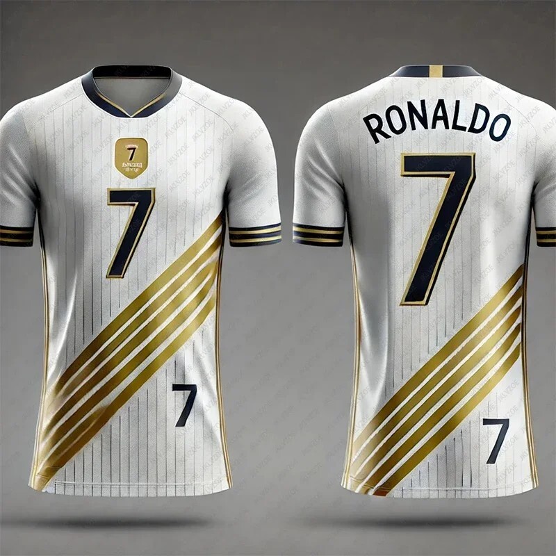 Ronaldo Football Jersey T-Shirt Portugal Real Foot 2025 Reproduction Ronaldo Football Jersey T-Shirt Portugal Real Foot 2025 Reproduction