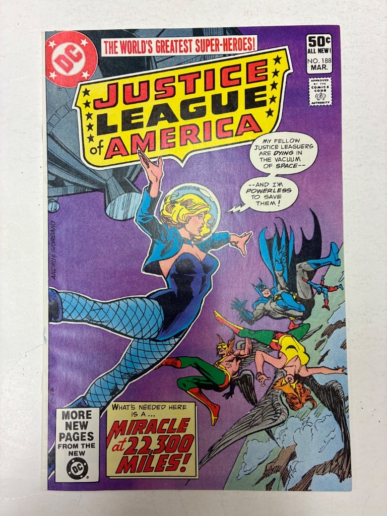 Justice League of America #188 DC Comics 1981 Black Canary Batman Bronze Age