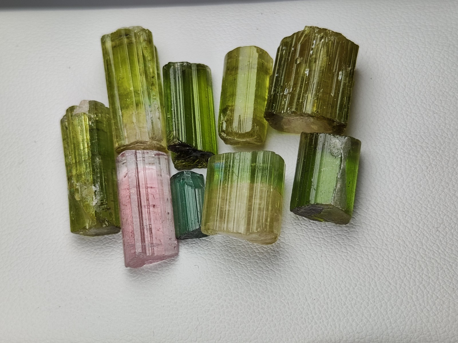 41 Gram Bicolour Tourmaline Crystals Having Perfect Colour And Size From Paprok 