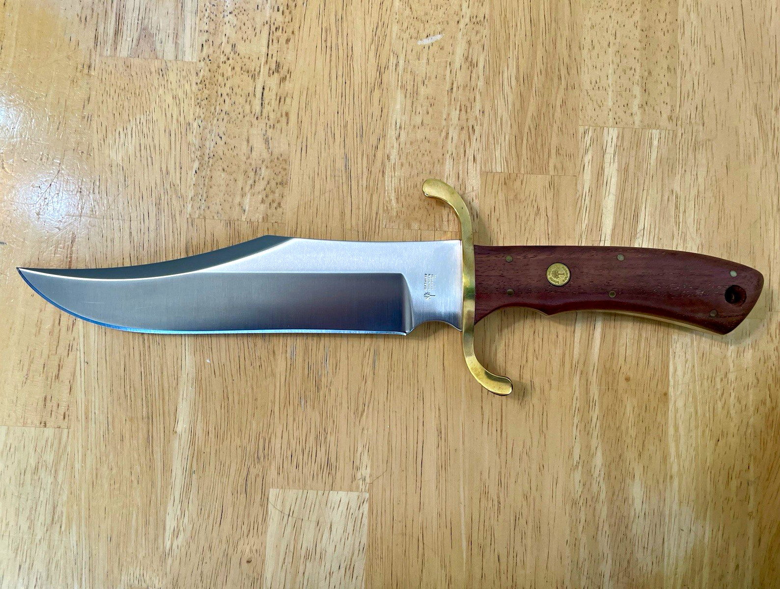 Boker 547 Bowie Knife Stainless Steel, Wood Handle Solingen Germany *MINT* Boker 547 Bowie Knife Stainless Steel, Wood Handle Solingen Germany *MINT*
