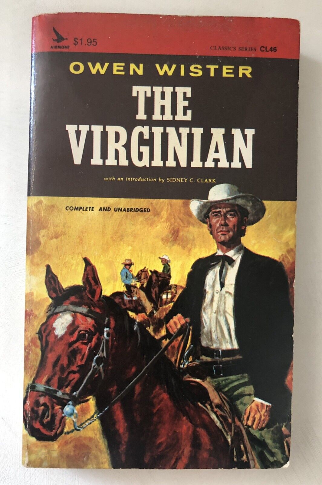 Vintage 1964 The Virginian SC Book Cowboy Horse Rustlers Airmont Classic Wister
