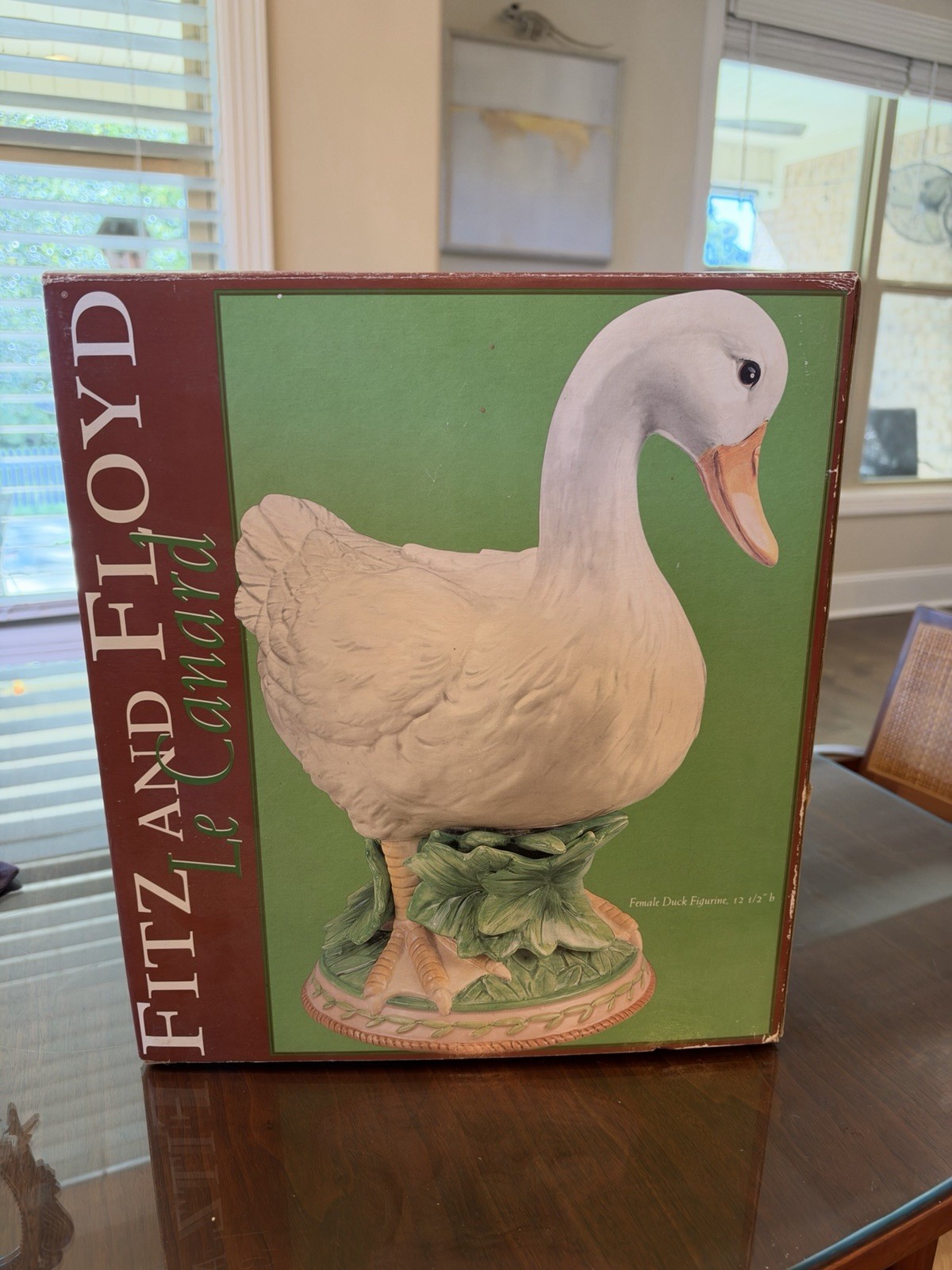 Female Duck Figurine - Fitz and Floyd Le Canard 2003 - New Open Box