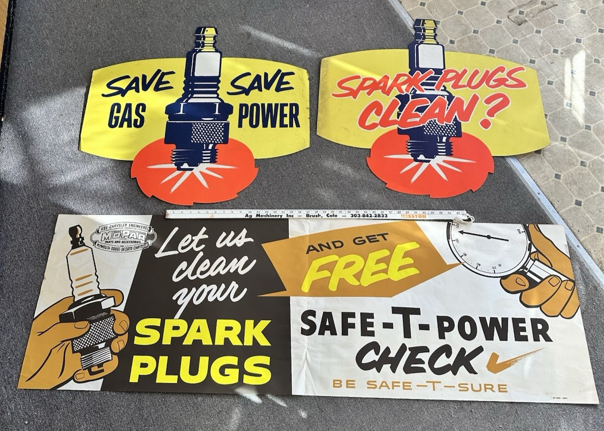 Vintage MOPAR Cardboard Dealership Hanging Signs & Poster 1949 Large