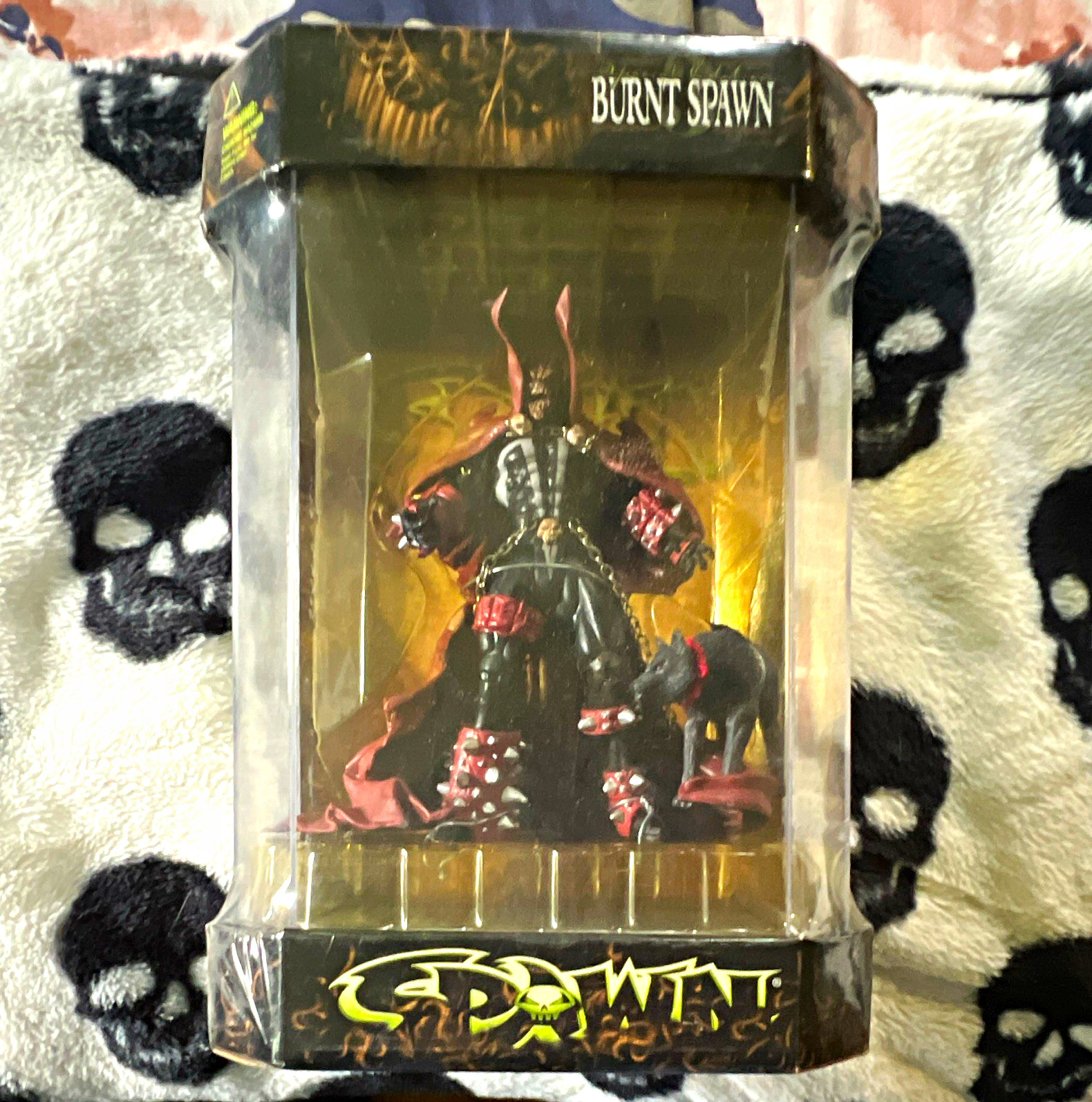 McFarlane Toys Burnt Spawn Figure - Spawn Comic Book Heroes Boxed Unopened