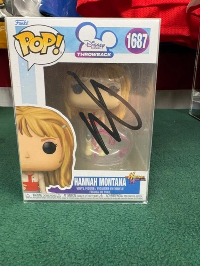 Disney Hannah Montana Funko 1687 Signed by Miley Cyrus