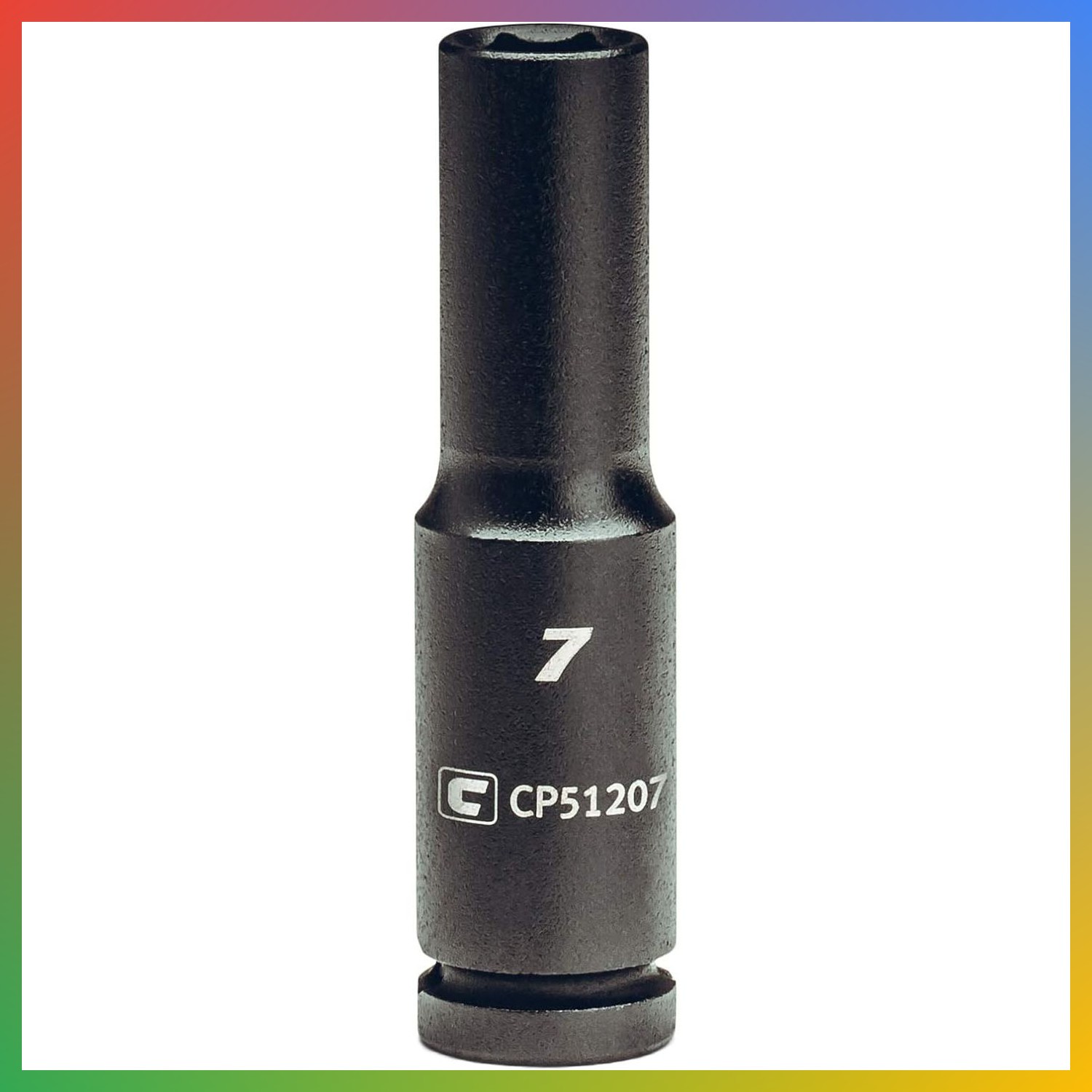 7mm Deep Impact Socket 1/4 Inch Drive 6 Point Metric Chrome Molybdenum 7mm Deep Impact Socket 1/4 Inch Drive 6 Point Metric Chrome Molybdenum