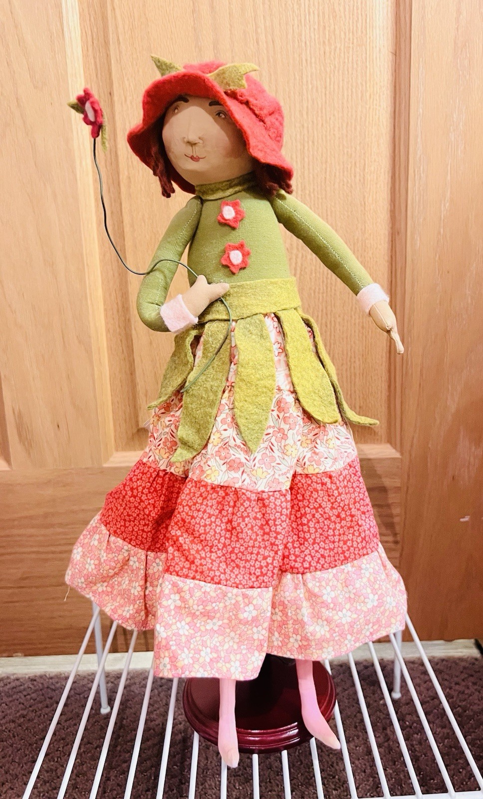 The Huckleberry Tree by Jacqueline Baird “Poppy”’ Handmade & Signed Folk Art