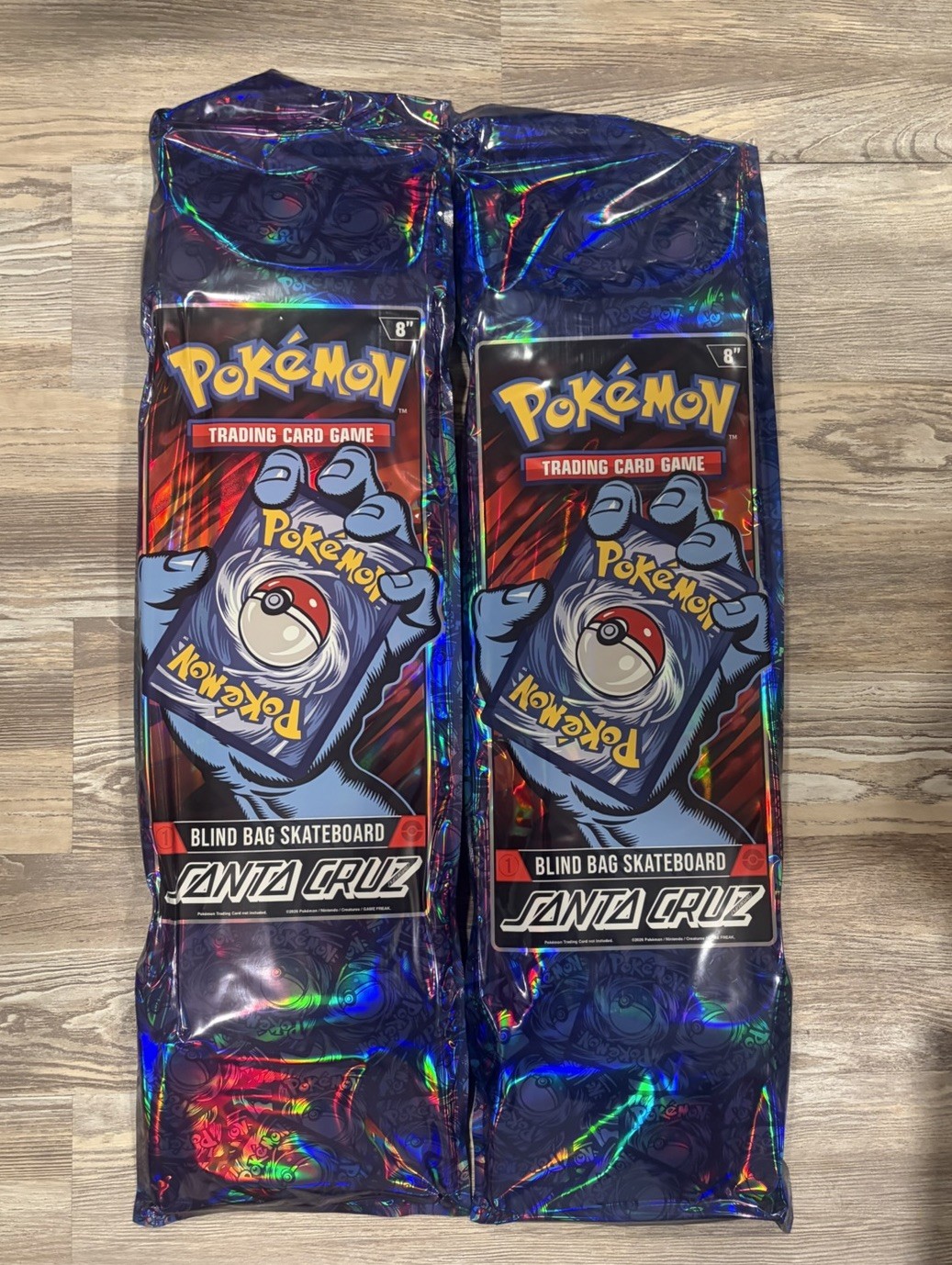Santa Cruz x Pokémon Blind Bag Skateboard Deck English TCG SEALED - LOT OF 2