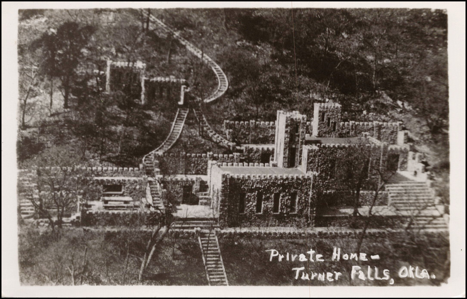 Private Home, Turner Falls, Oklahoma--Real Photo RPPC-G745