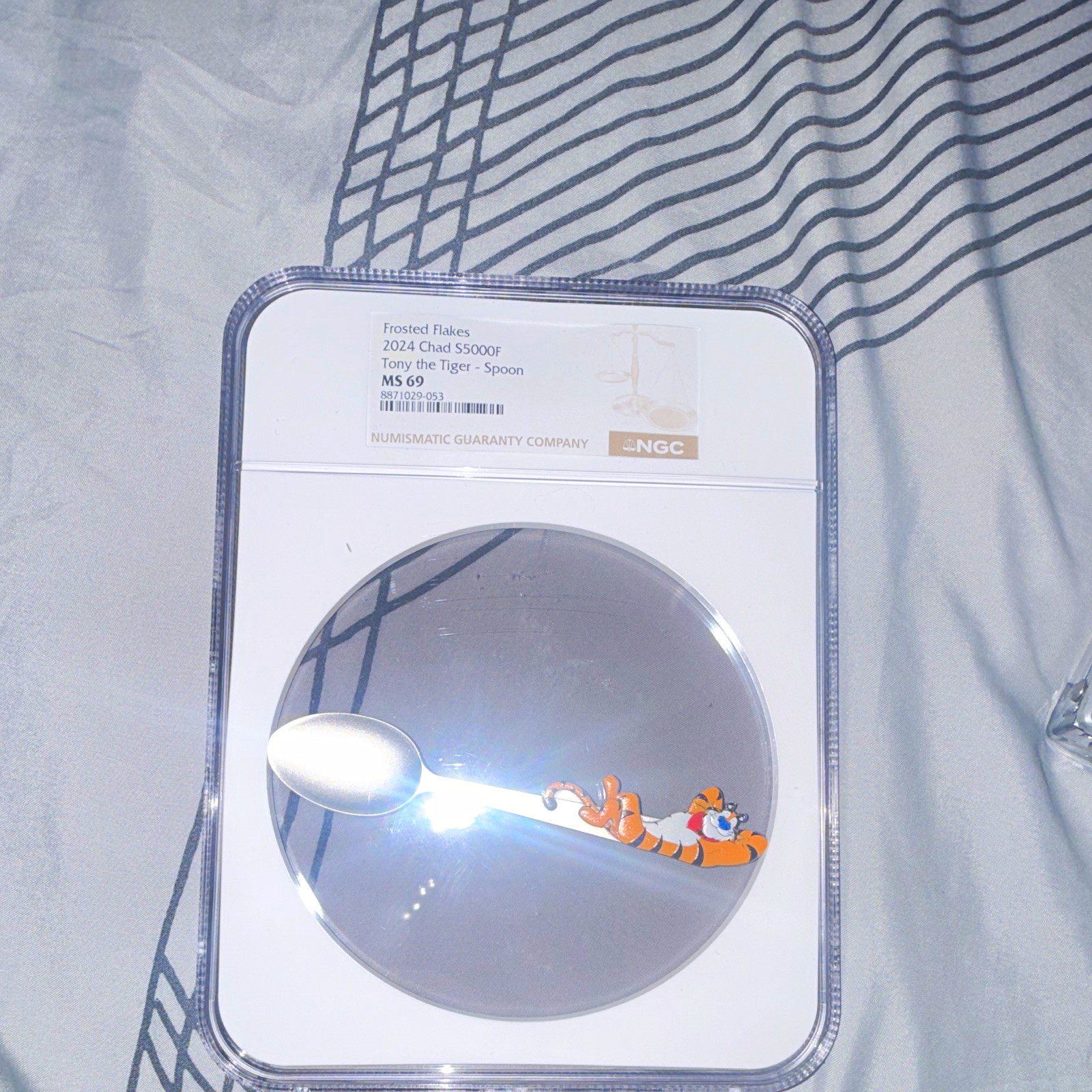 Kellogg\'s Frosted Flakes Tony the Tiger Collectible 1oz Silver Spoon Limited