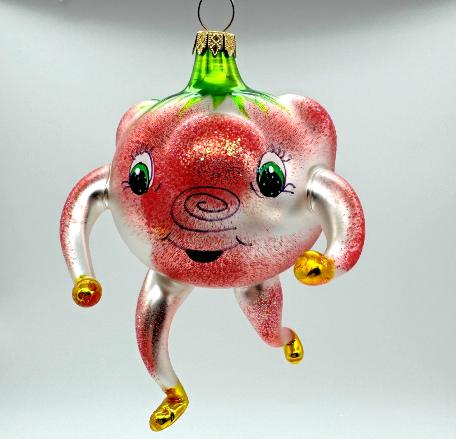 Vintage 1993 Christopher Radko Italian Tutti Frutti Tomato Ornament
