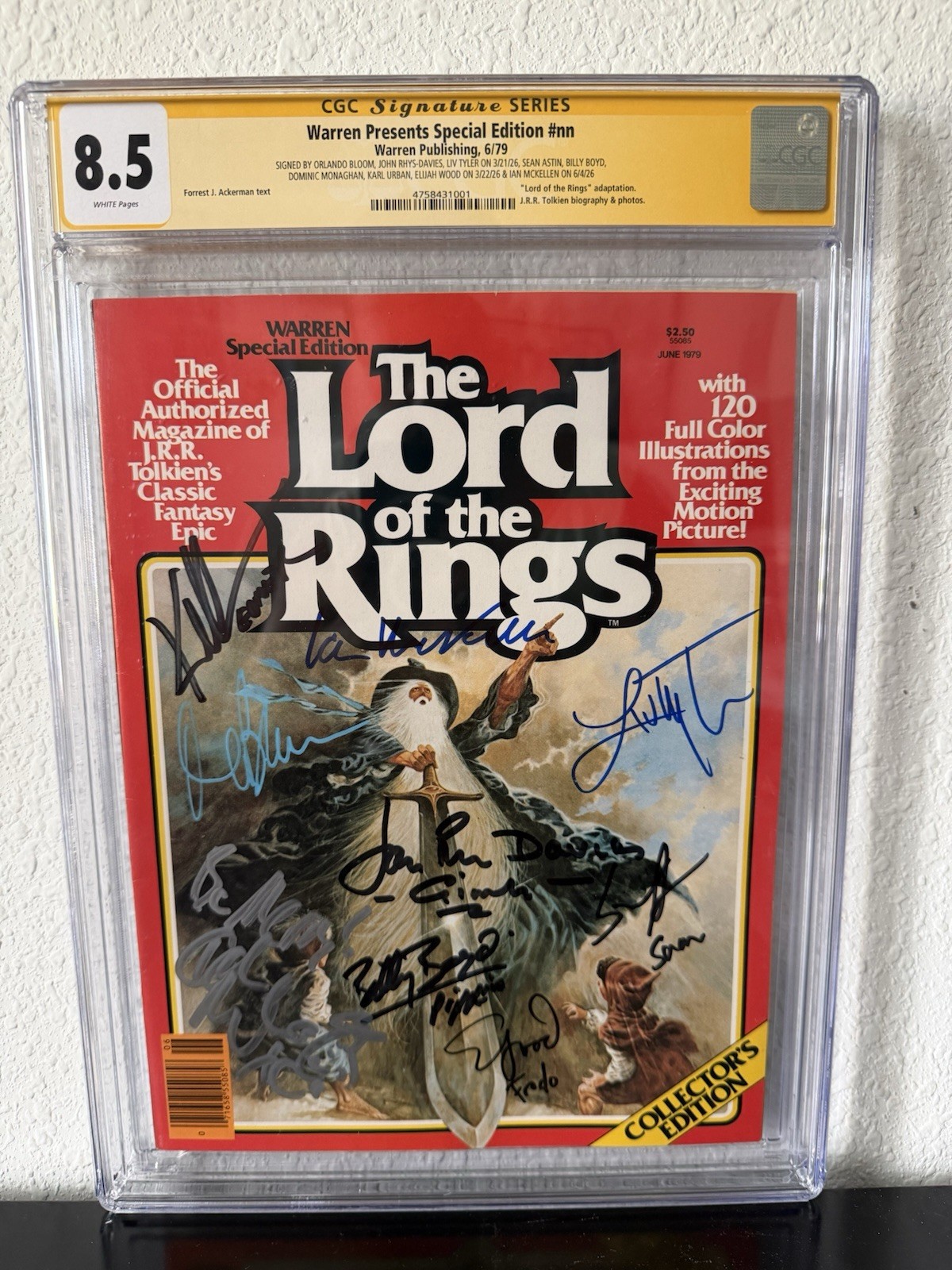 Warren Presents Special Edition Collector’s Ed #nn Jun 1979 LOTR CGC 8.5 Signed