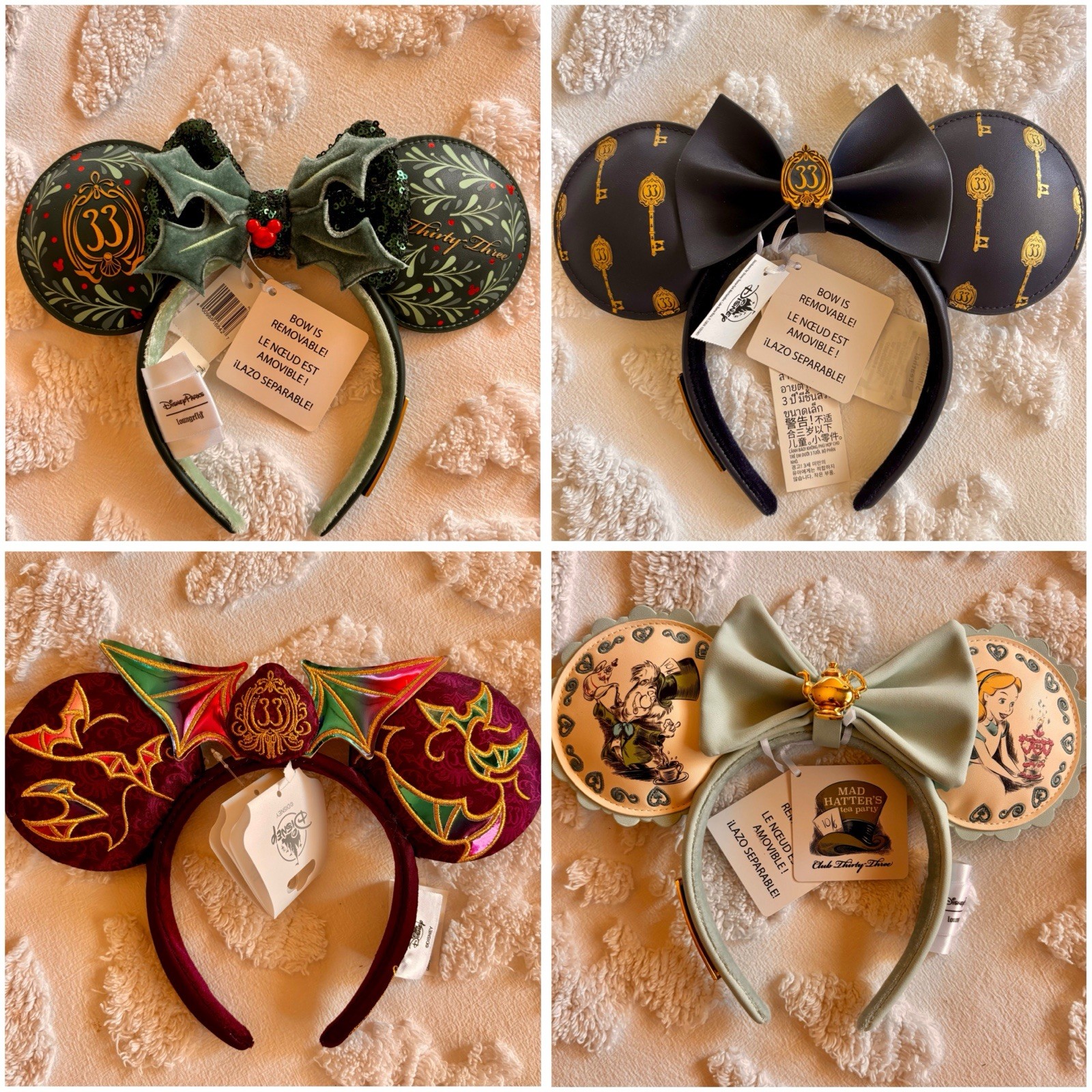 CLUB 33 Ears BUNDLE OF 4