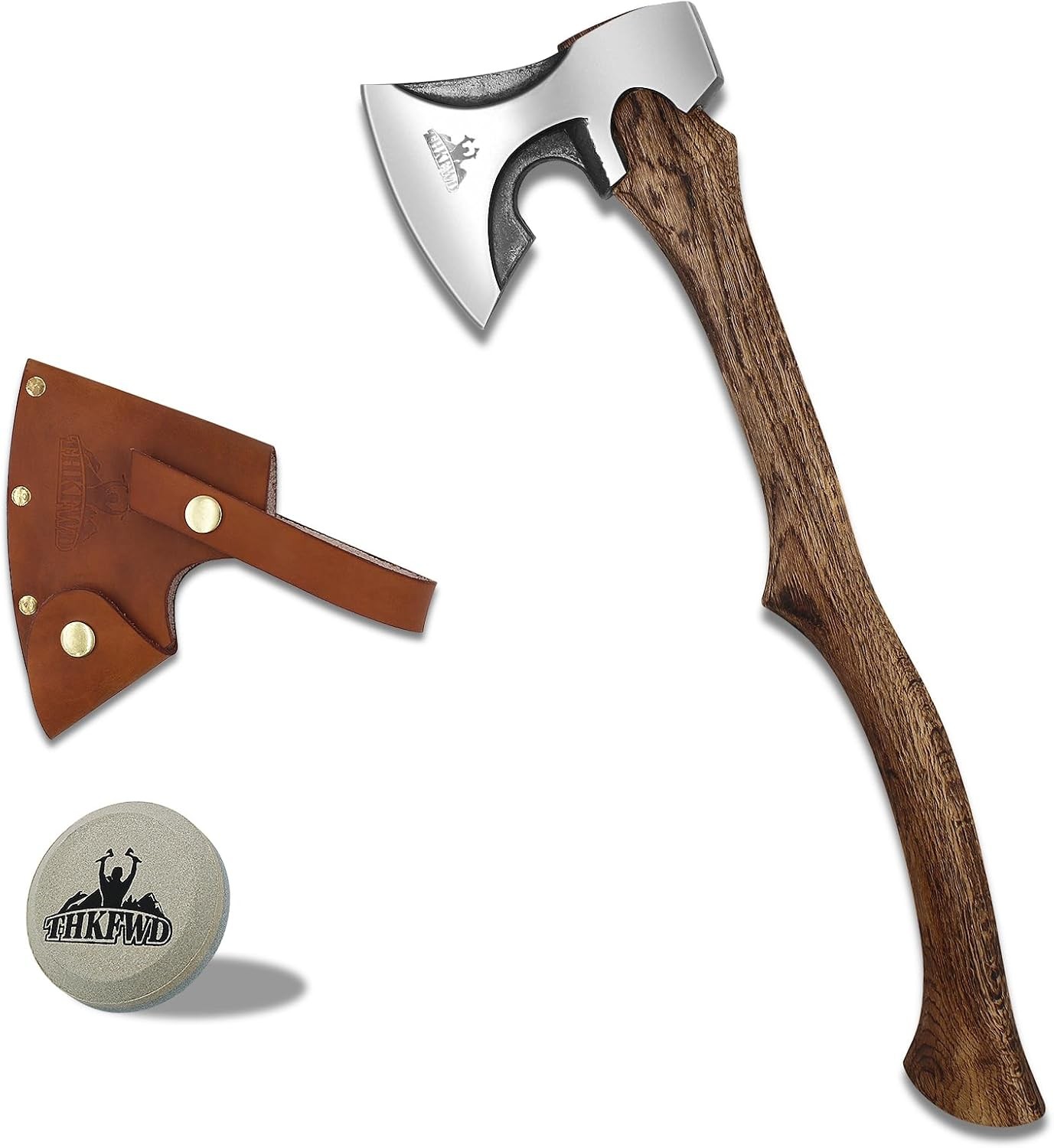Camping Hatchet -Chopping Axe with Leather Sheath, 22.3\ Camping Hatchet -Chopping Axe with Leather Sheath, 22.3\