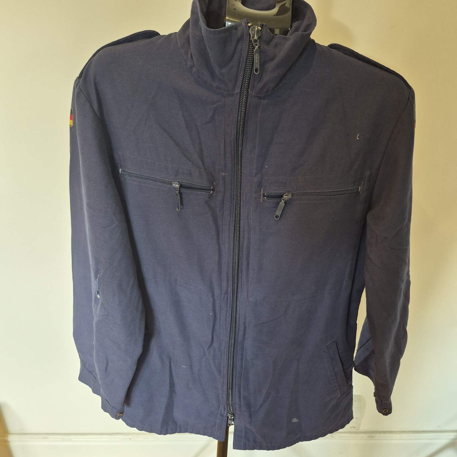 vintage 1985 german military bundeswehr navy blue field jacket coat r3 vintage 1985 german military bundeswehr navy blue field jacket coat r3