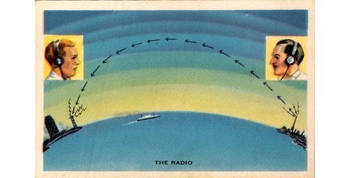 Modern Wonders of World: Radio Lithograph Card 1930s Educational Science