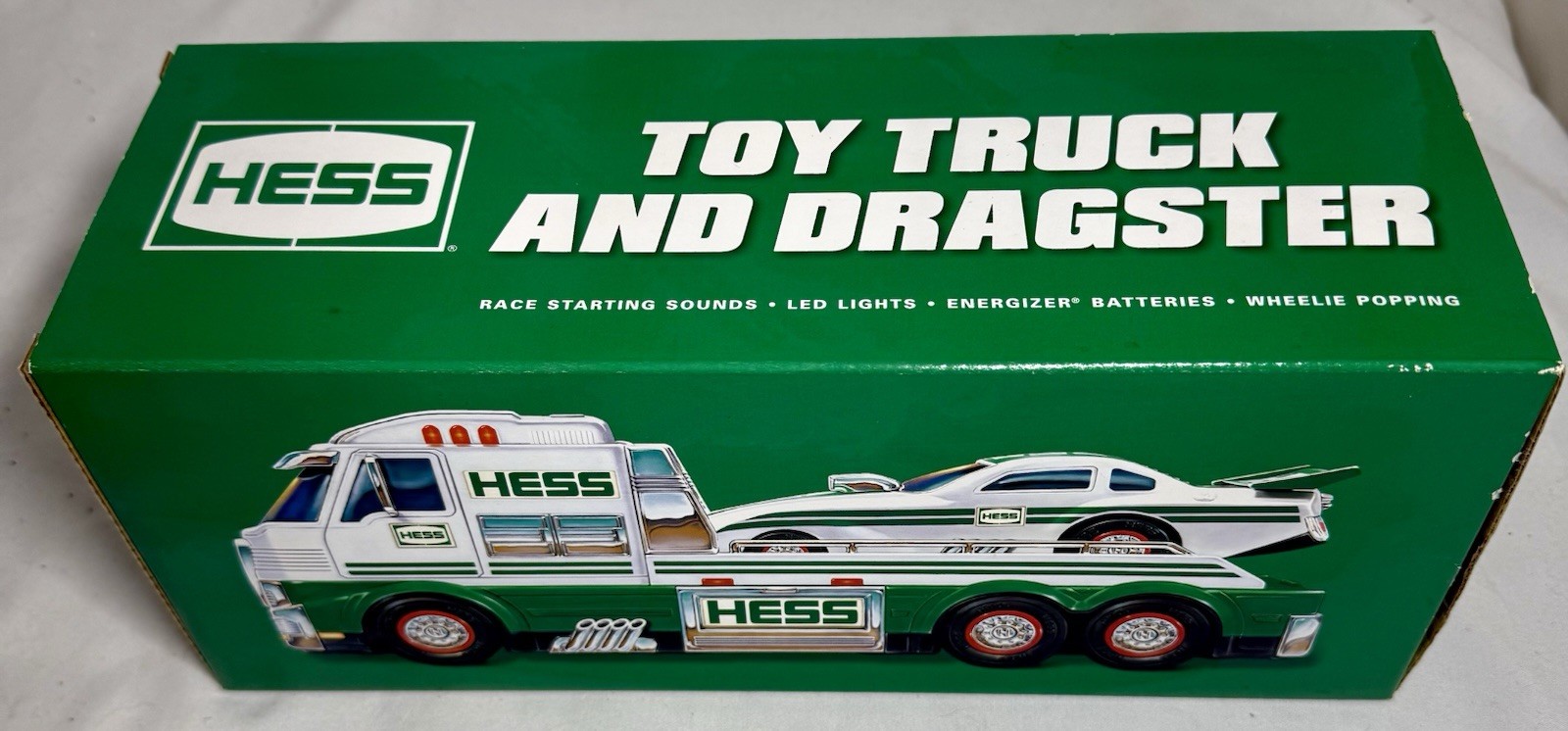 NEW IN BOX Hess 2016 Toy Truck and Dragster LED LIGHTS RACE STARTING SOUNDS
