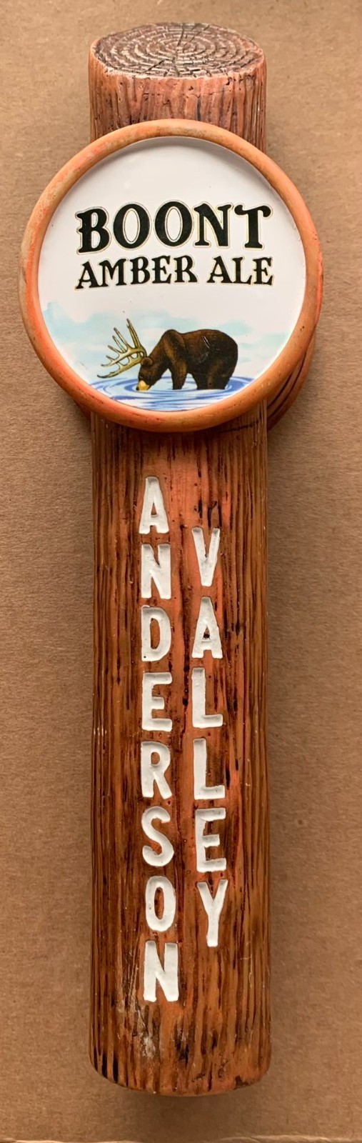 Anderson Valley Boont Amber Ale Figural Beer Tap Handle Anderson Valley Boont Amber Ale Figural Beer Tap Handle