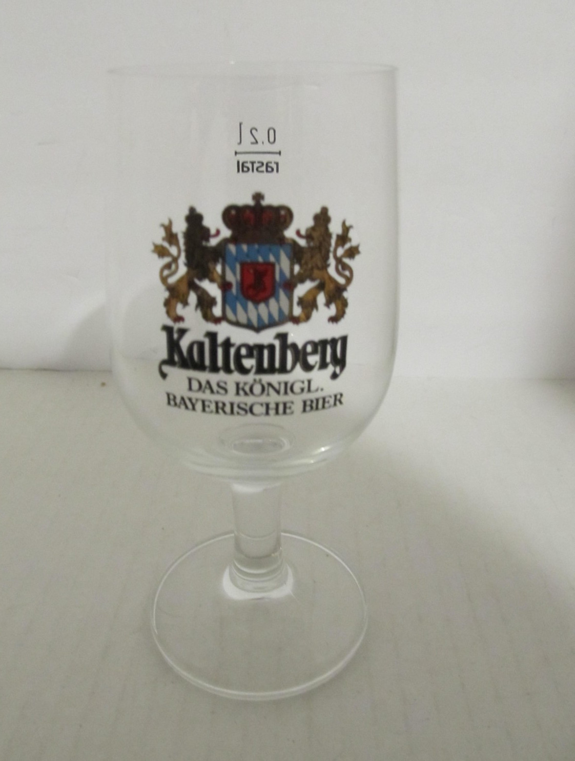 Vintage Das Konigl 0.2L Rastal German Beer Glass Kaltenberg Germany