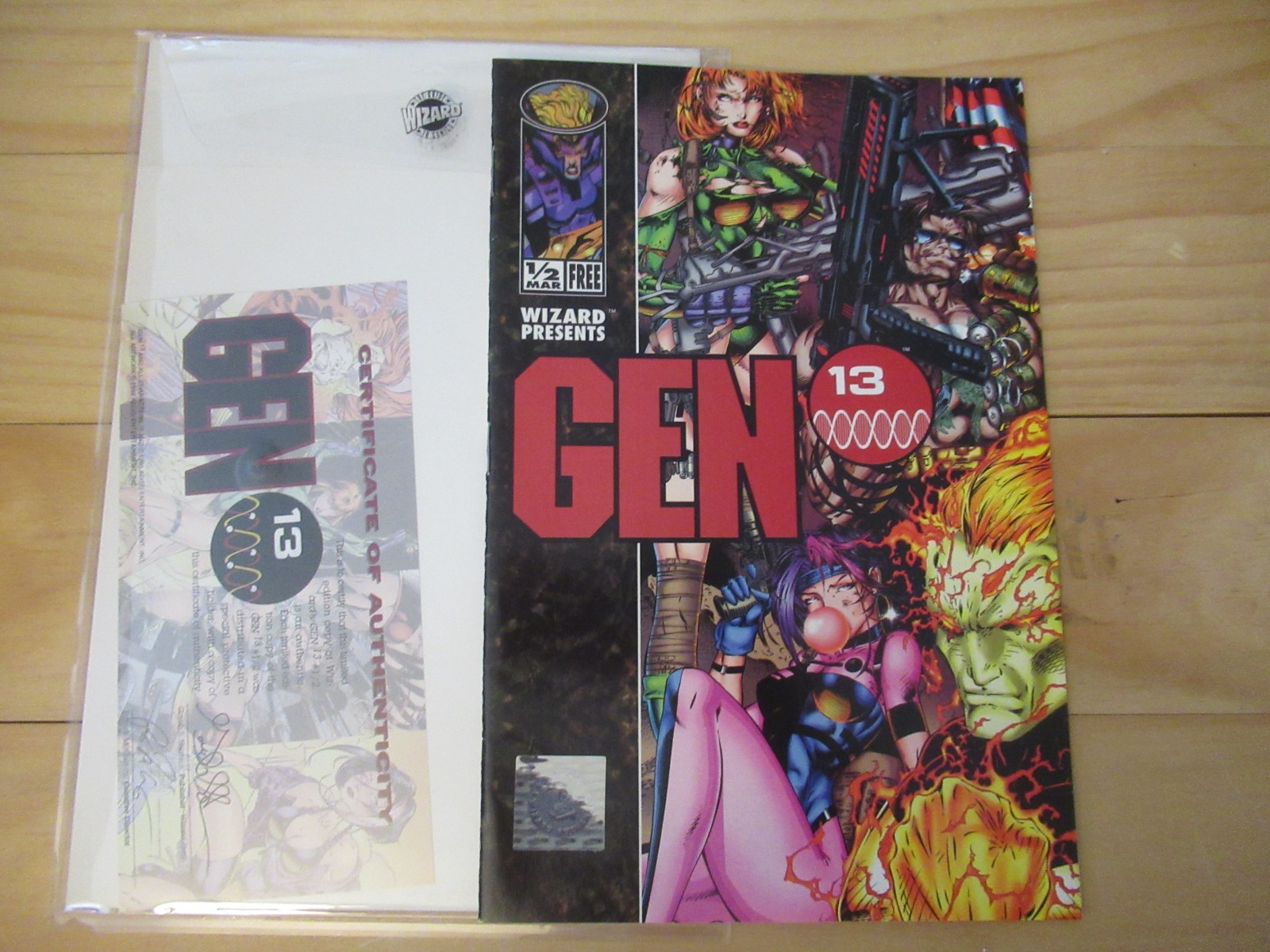Gen 13 1/2 Wizard exclusive with COA HIGH GRADE VF+/NM