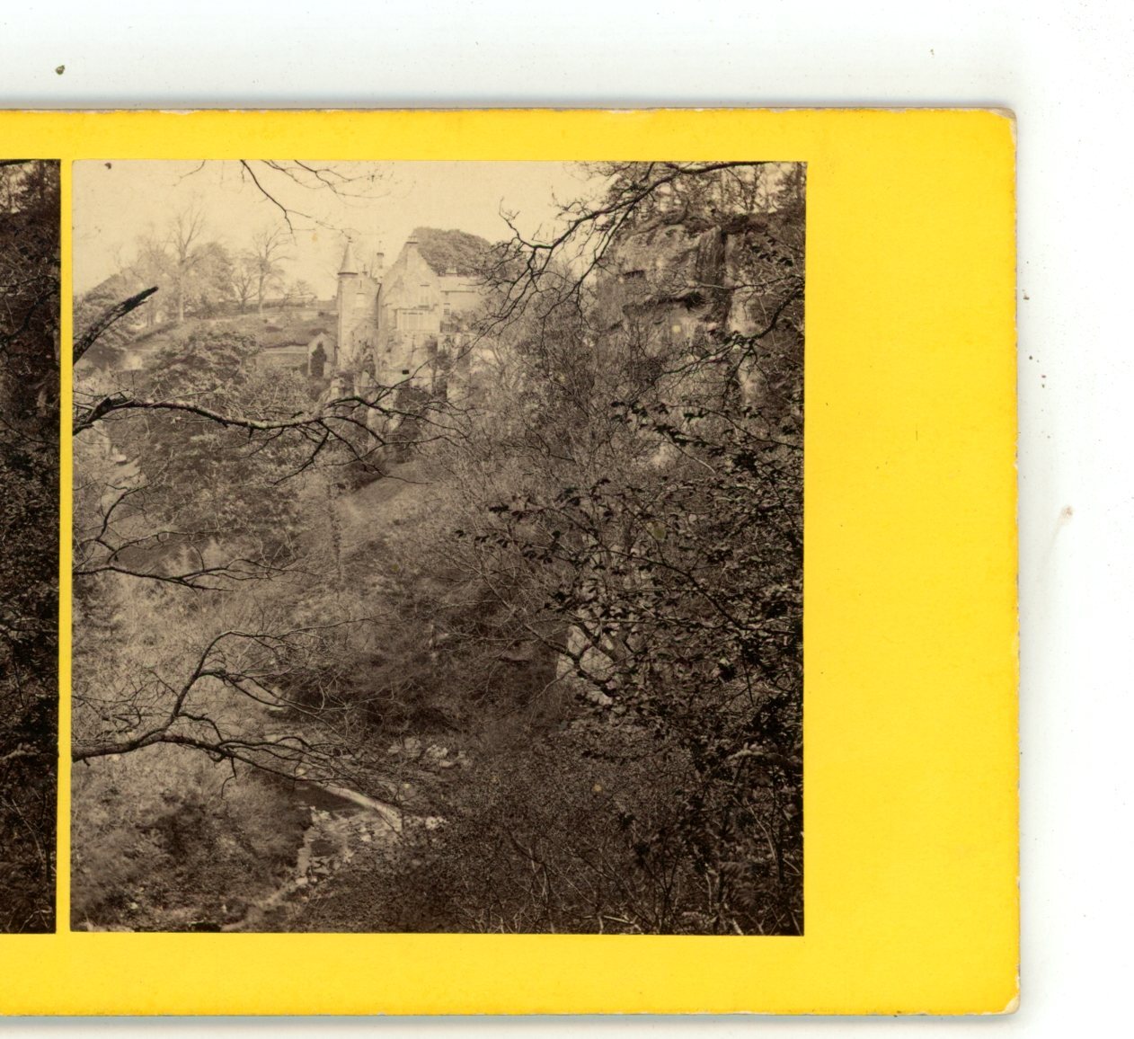 Hawthornden Roslin Scotland Stereoview c1870