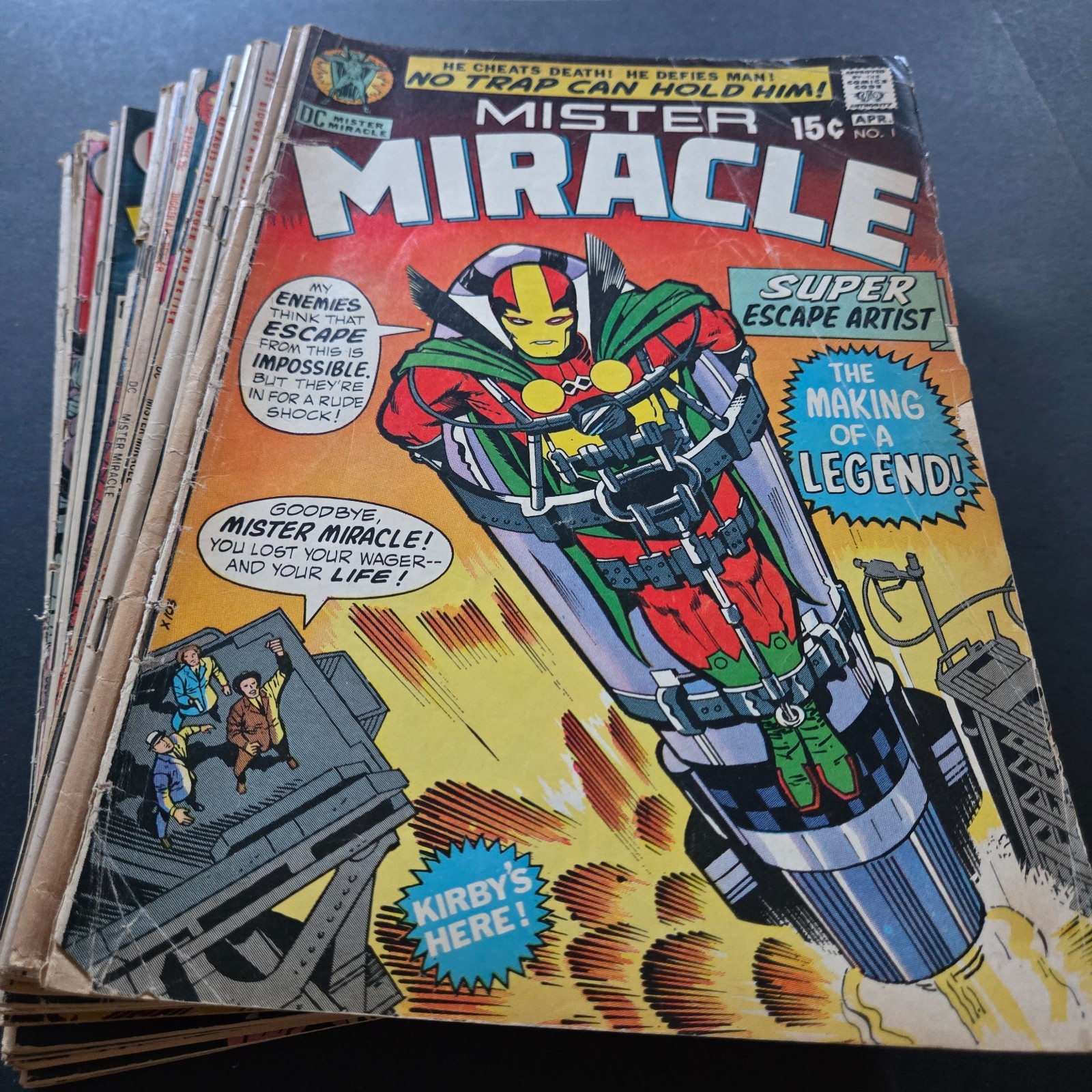 DC Comics Mister Miracle Lot of 15 Jack Kirby Bronze Age 1971-1974 DC Comics Mister Miracle Lot of 15 Jack Kirby Bronze Age 1971-1974