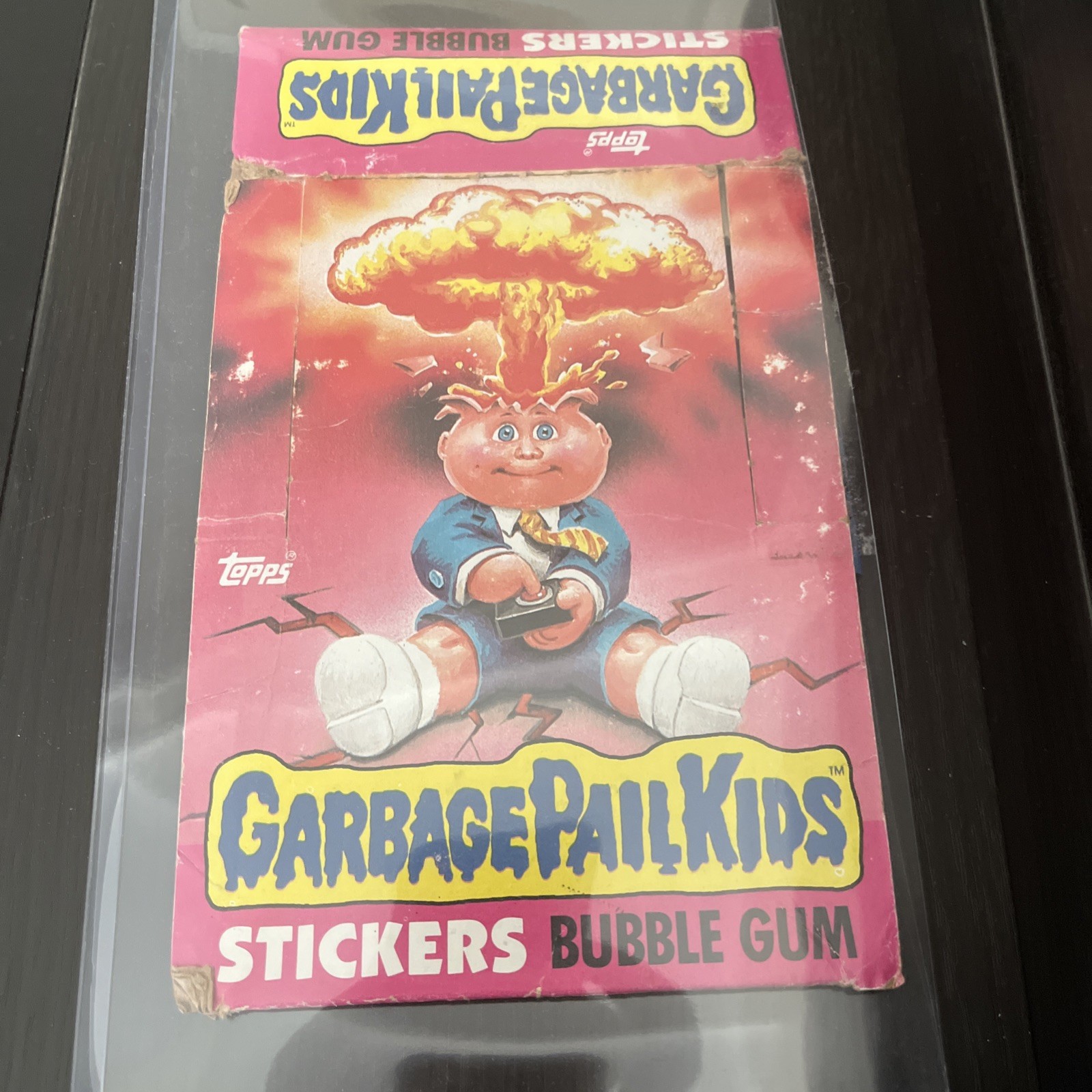 1985 TOPPS Garbage Pail Kids Box Original 1st Series 1 OS1 EMPTY BOX ONLY - POOR