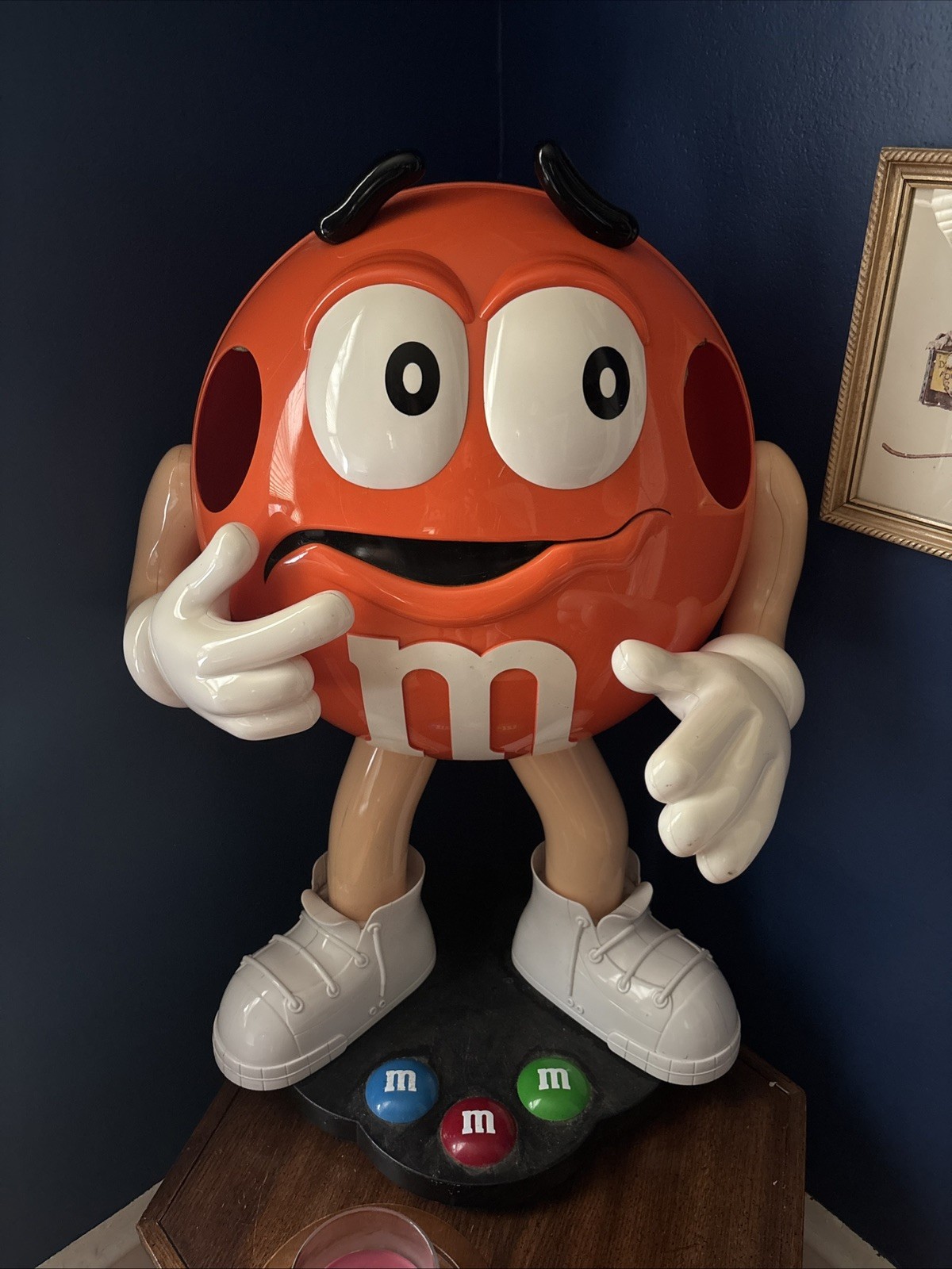 Rare Orange M&M Candy Store Shop Display Stand Life Size 