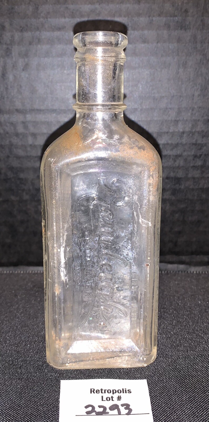 ANTIQUE DRUGGIST PHARMACY Medicine Bottle RAWLEIGH'S GLASS Vintage ANTIQUE DRUGGIST PHARMACY Medicine Bottle RAWLEIGH'S GLASS Vintage