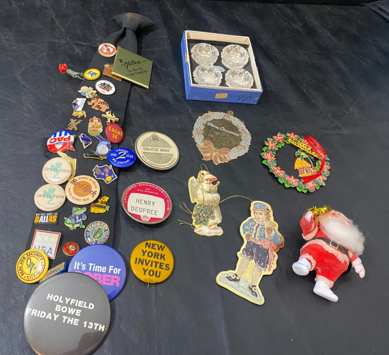 vintage pinback pin tack lot w/ crystal salts and ornaments estate collection vintage pinback pin tack lot w/ crystal salts and ornaments estate collection