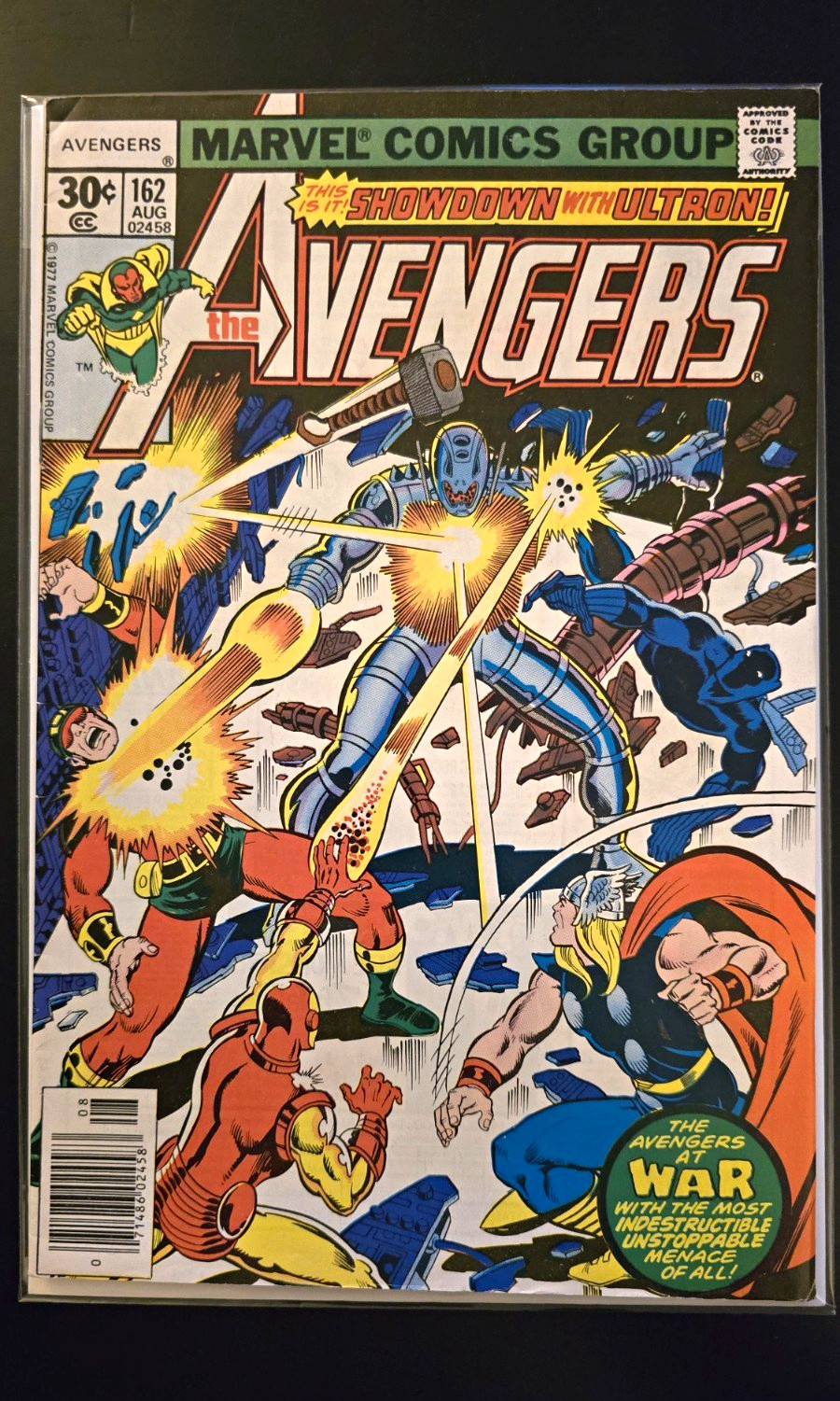 Marvel Comics Group The Avengers #162 (Aug 1977) Ultron Jim Shooter Buscema
