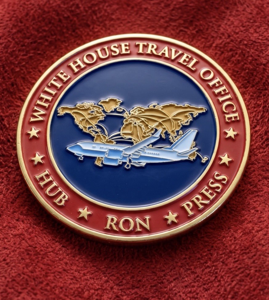 Rare Authentic President Trump White House Travel Office Challenge Coin