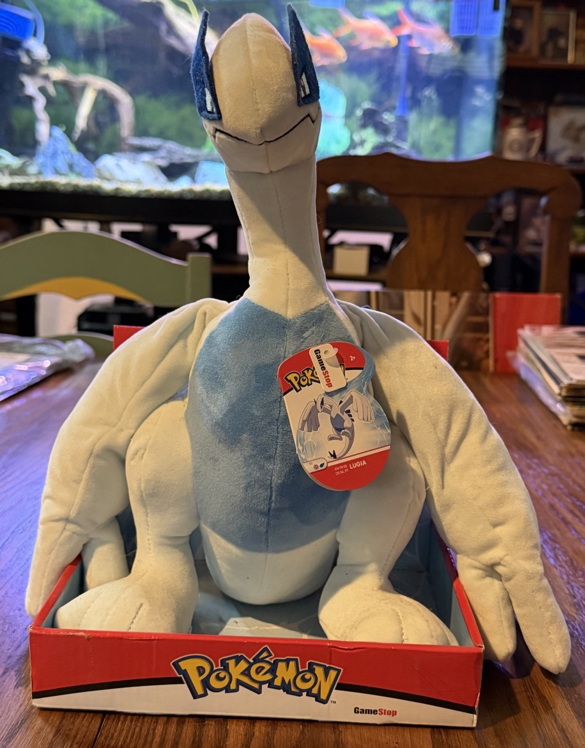 NWT 2020 Nintendo Pokemon WCT S5: GameStop Exclusive Lugia Plush with Box