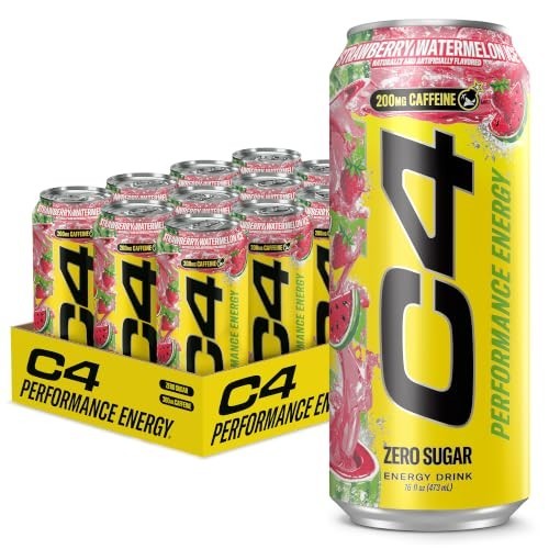 C4 Performance Energy Drink, Zero Sugar,Strawberry Watermelon Ice, 12pk C4 Performance Energy Drink, Zero Sugar,Strawberry Watermelon Ice, 12pk
