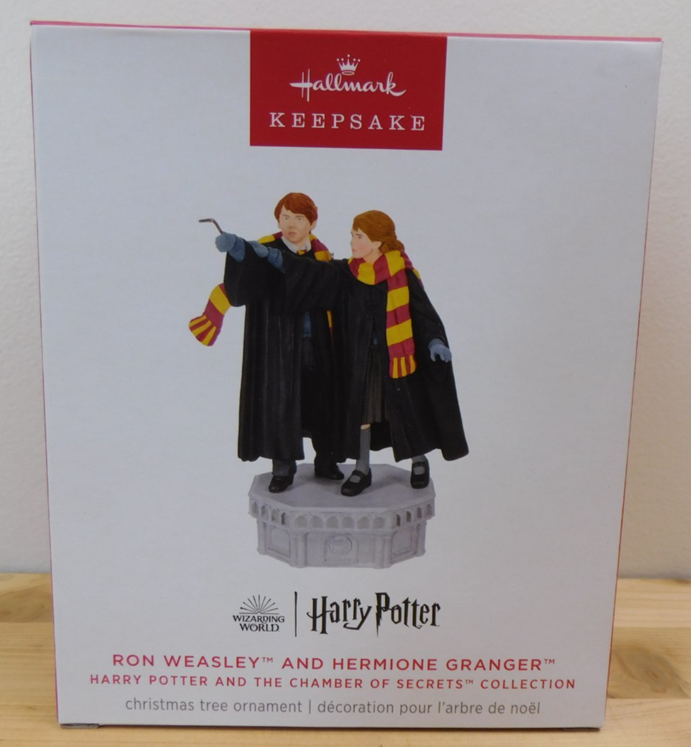 2025 Hallmark Keepsake Ornament Ron Weasley & Hermione Granger NIB Harry Potter