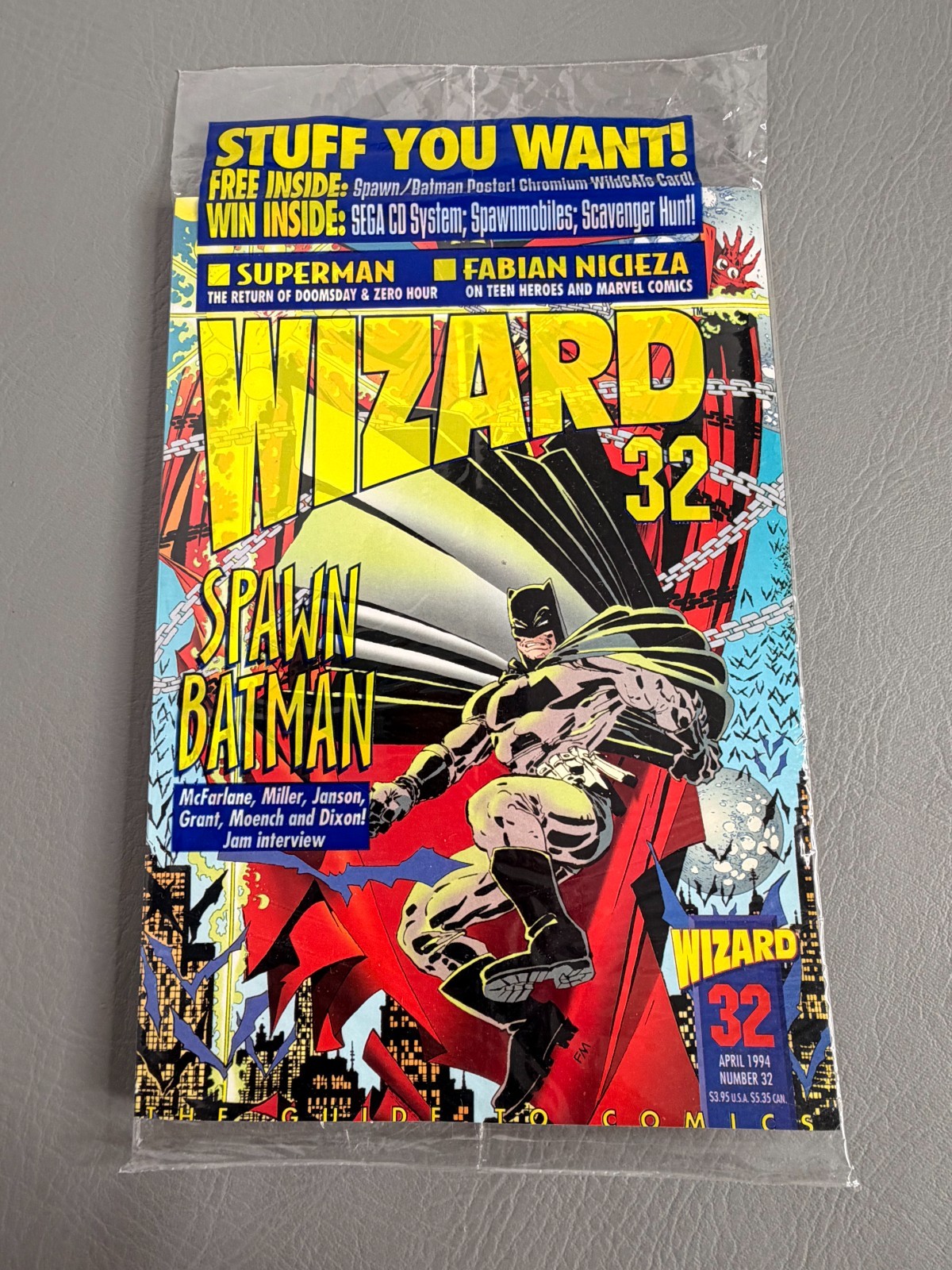 Wizard Magazine #32 April 1994 The Guide to Comics Spawn Batman New Sealed