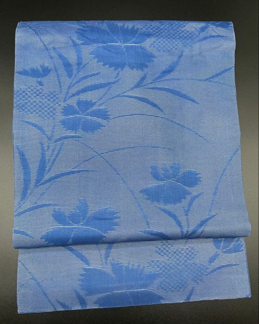 Antique Silk Nagoya Obi Floral Summer Kimono Belt, 352cm, 30cm Wide