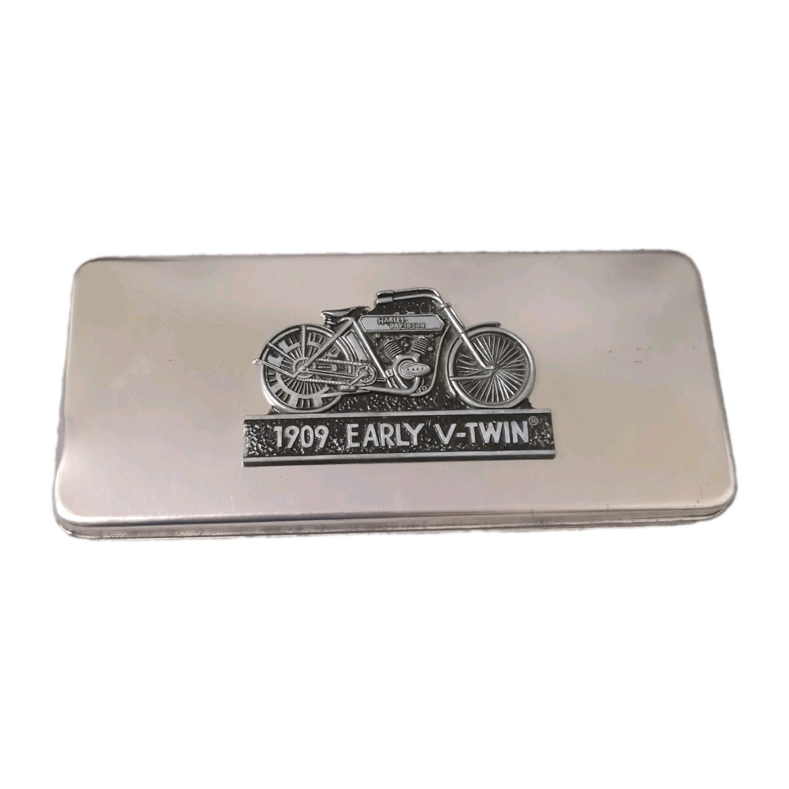 Vintage 1995 Harley-Davidson Pewter Tin 1909 Early V-Twin