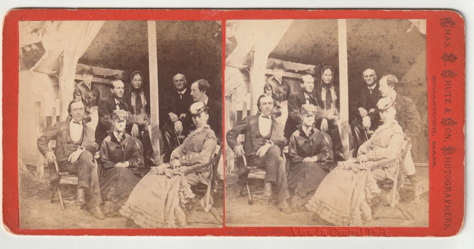 GROUP POSING - CENTRAL PARK - OAK BLUFFS  - COTTAGE CITY - MARTHA\'S VINEYARD