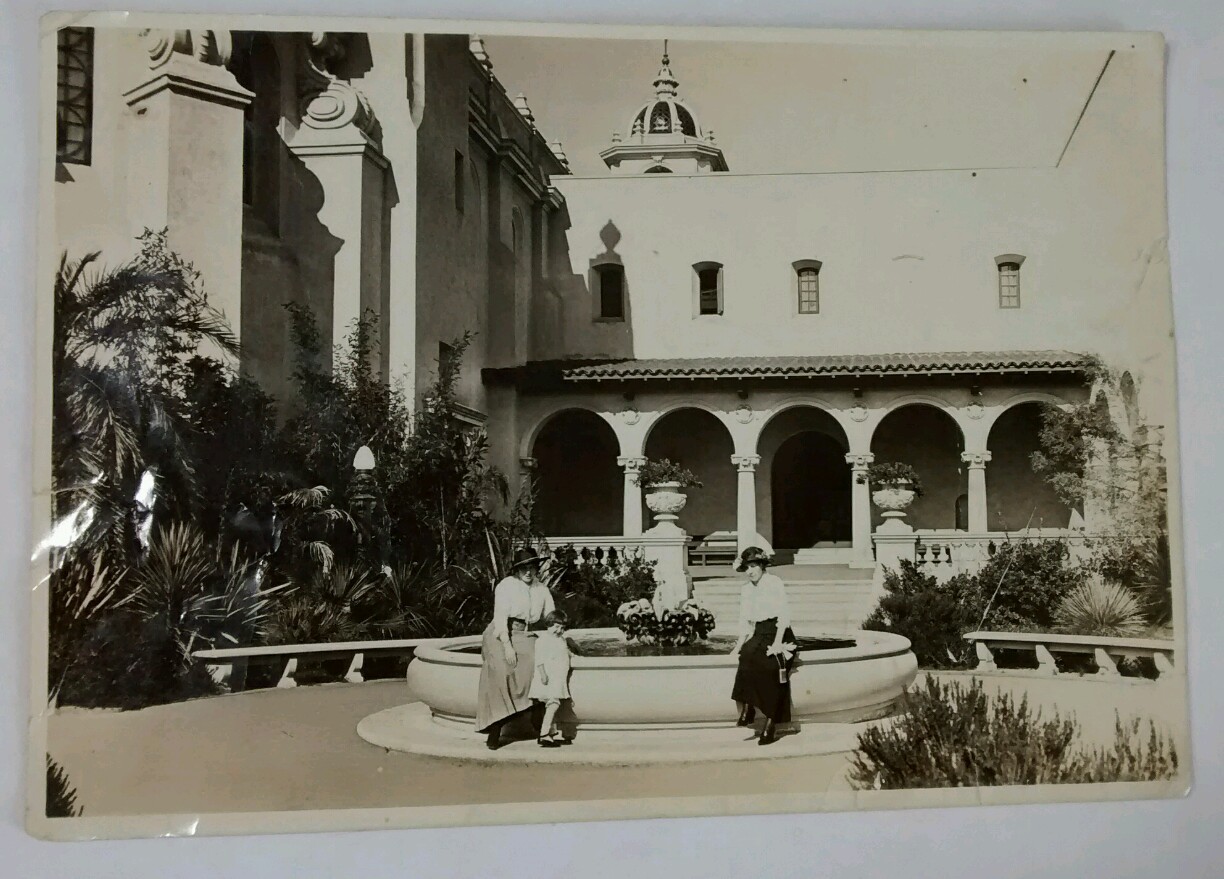 Antique San Diego Exposition Grounds Photo c. 1915-1917 Edwardian Era