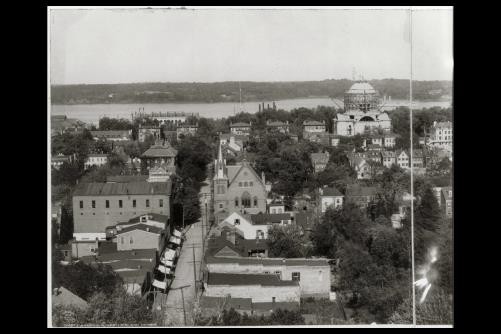 Annapolis Maryland Harbor US Naval Academy Chapel Under Construction c1907