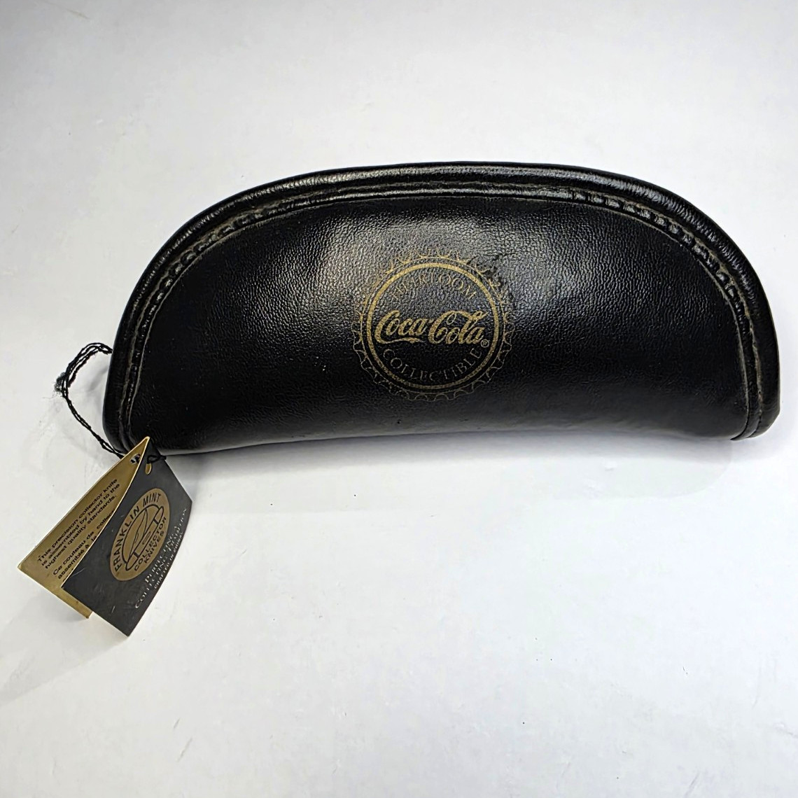 Franklin Mint Coca-Cola Collectible Pocket Knives Set in Black Zipper Case